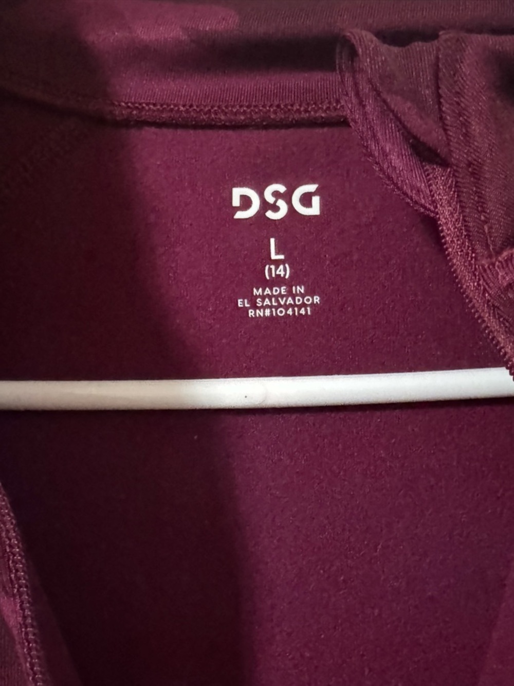DSG Maroon Girls' Hoodie Sweatshirt